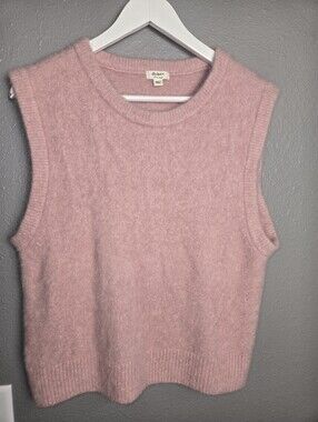 Dylan Pink Alpaca Blend Soft Sweater Vest Size XL